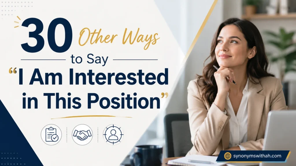 Other Ways to Say “I Am Interested in This Position”