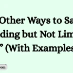 Other Ways to Say “Including but Not Limited To”