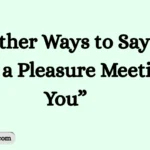 Other Ways to Say “It Was a Pleasure Meeting You”