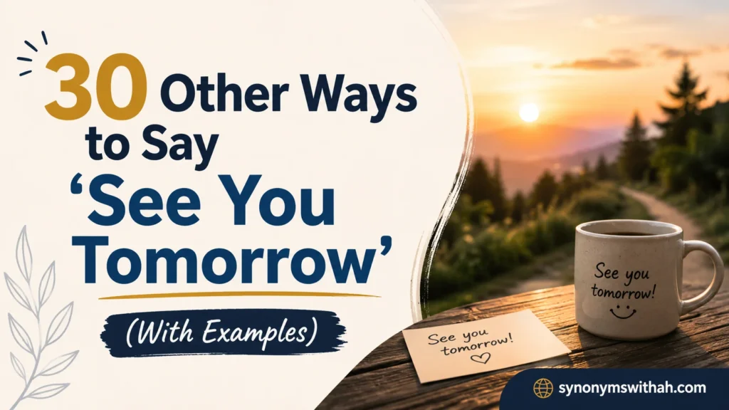 Other Ways to Say ‘See You Tomorrow’