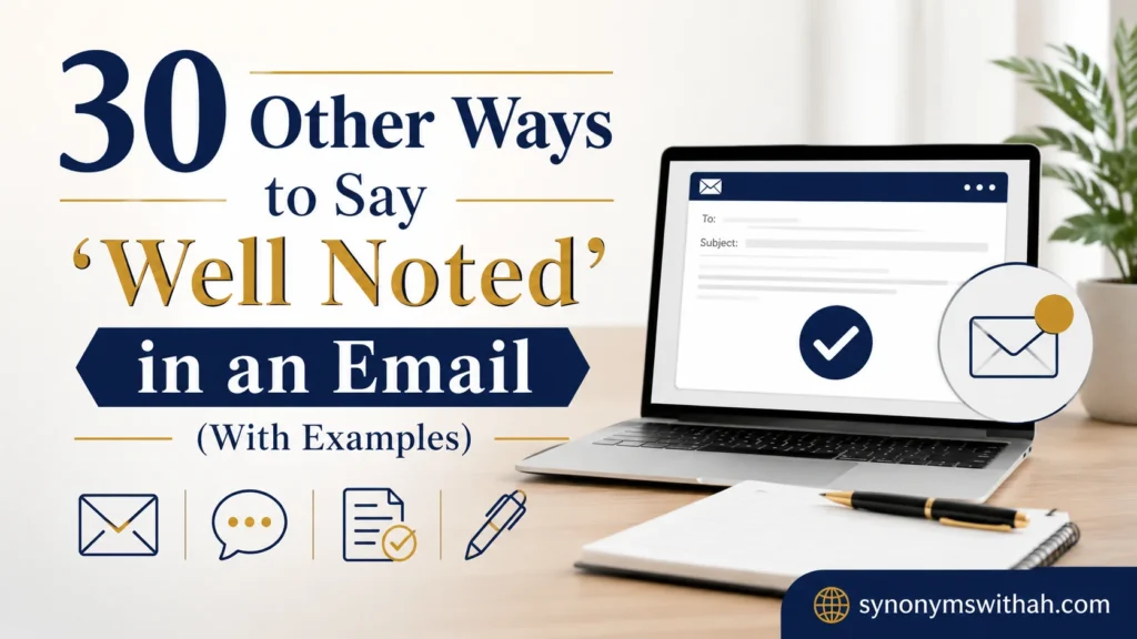 Other Ways to Say ‘Well Noted’ in an Email