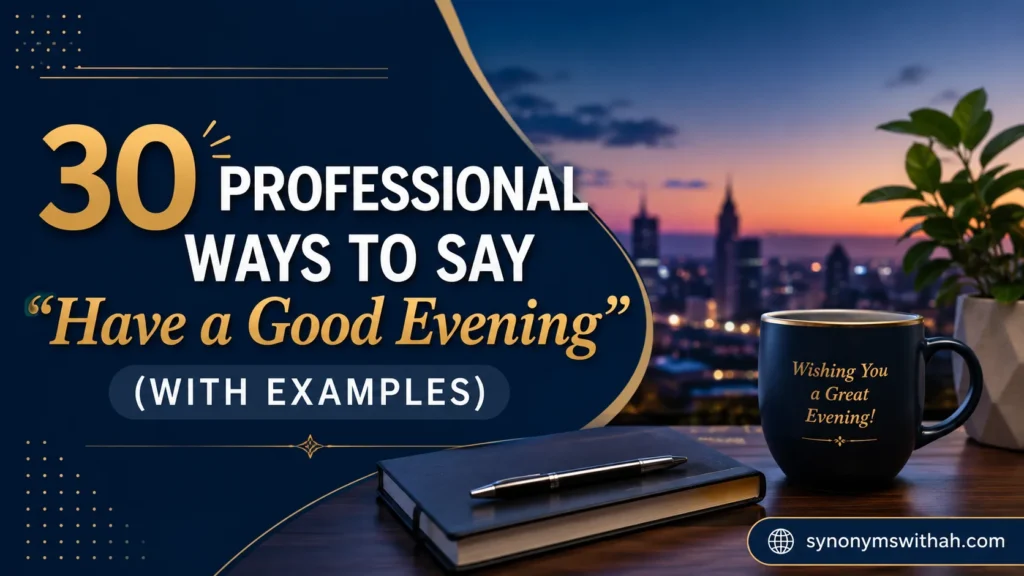 Professional Ways to Say “Have a Good Evening”