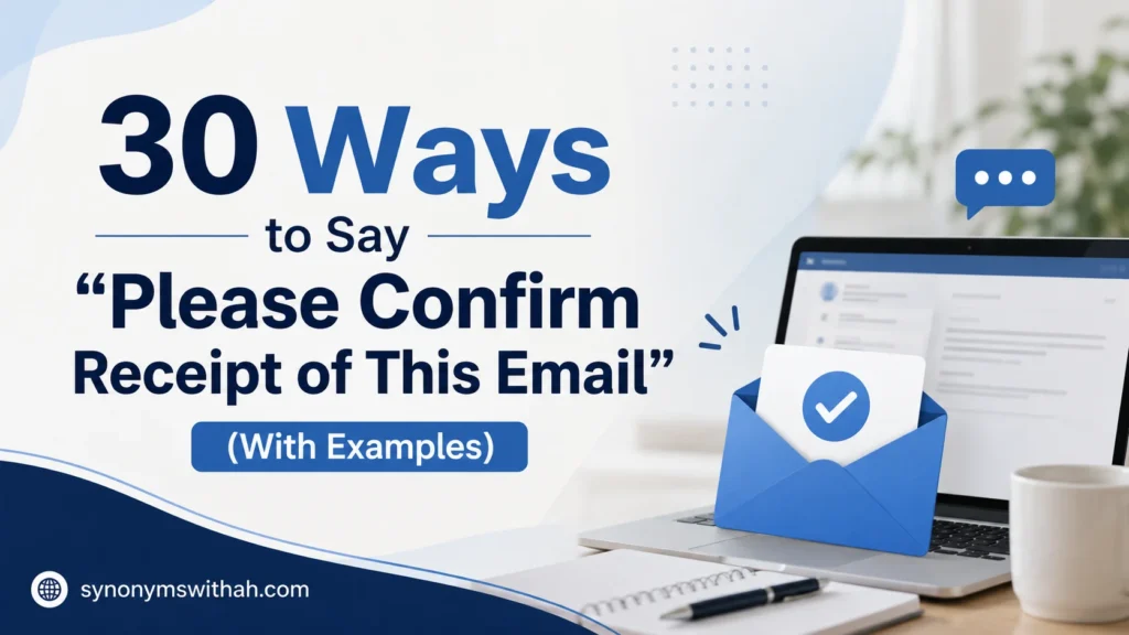 Ways to Say “Please Confirm Receipt of This Email”