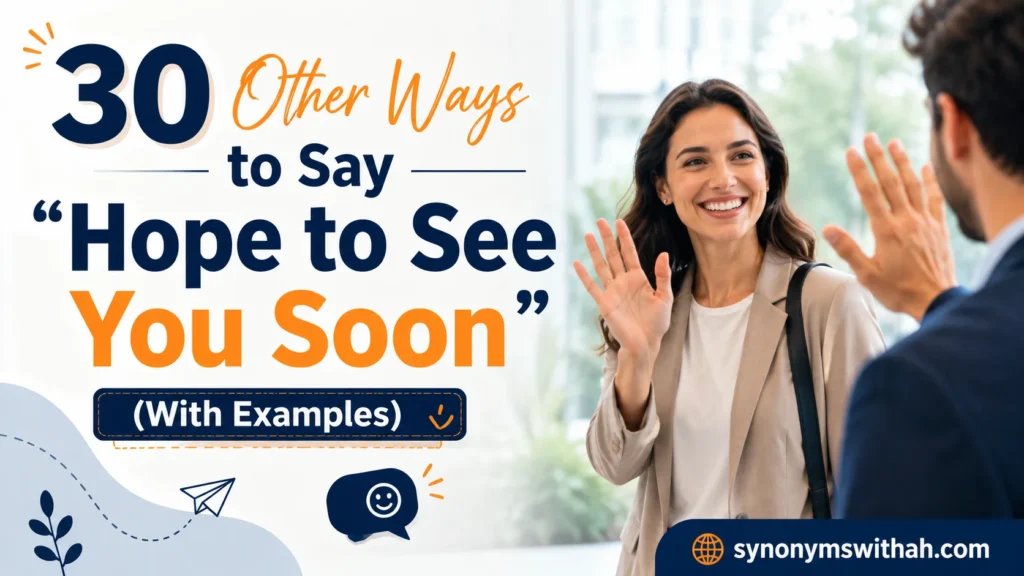 Other Ways to Say “Hope to See You Soon”