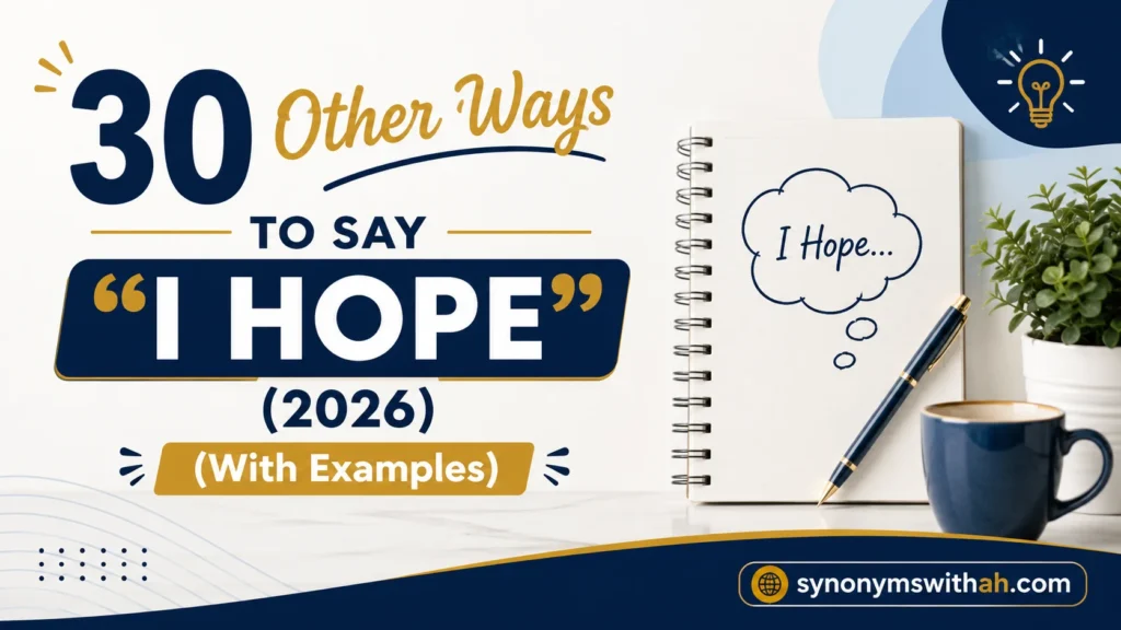 Other Ways to Say “I Hope”