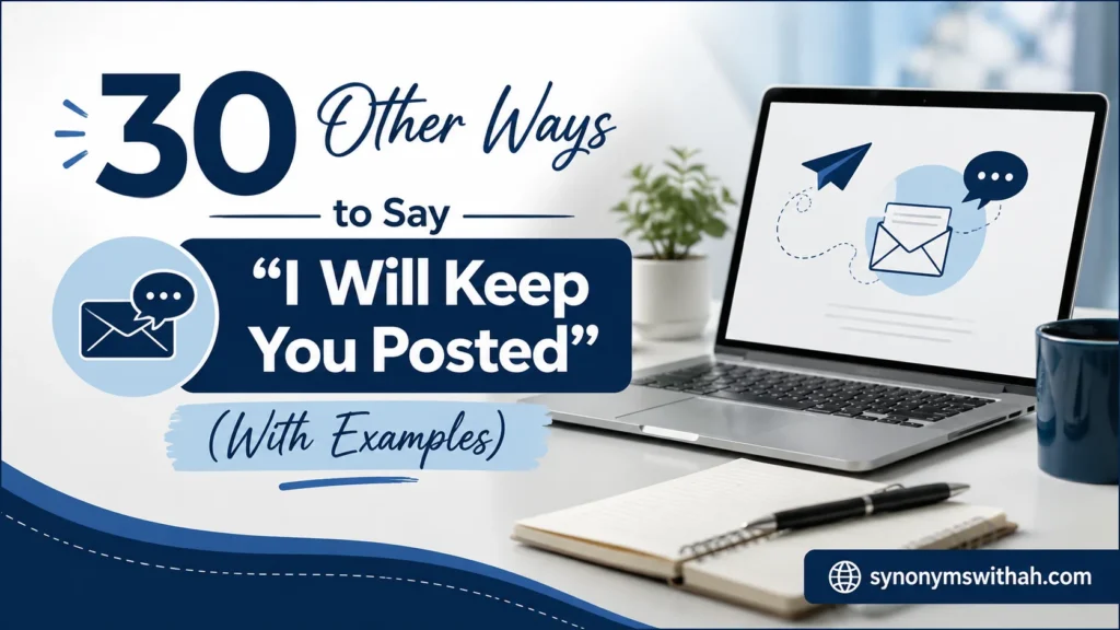 Other Ways to Say “I Will Keep You Posted”