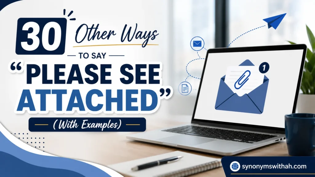 Other Ways to Say “Please See Attached”