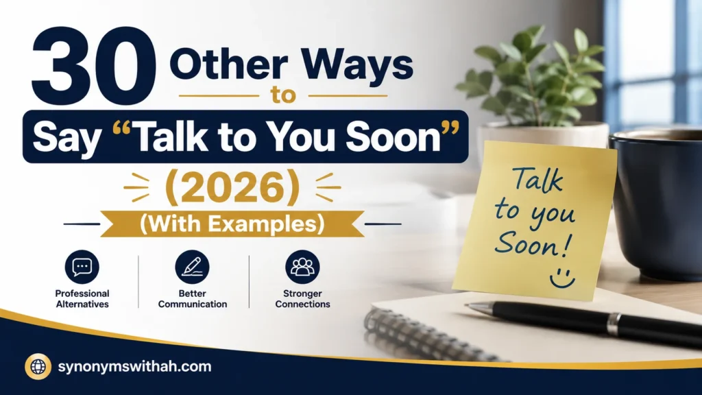 Other Ways to Say “Talk to You Soon”
