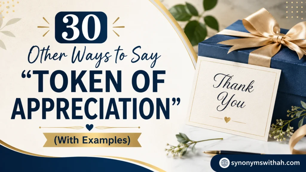 Other Ways to Say “Token of Appreciation”