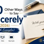 Other Ways to Say “Sincerely”