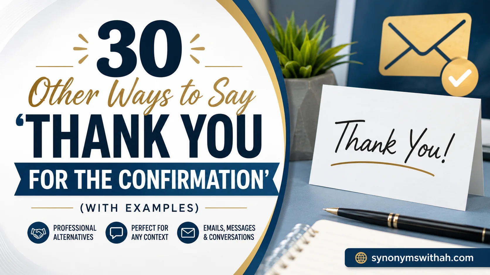 Other Ways to Say ‘Thank You for the Confirmation’