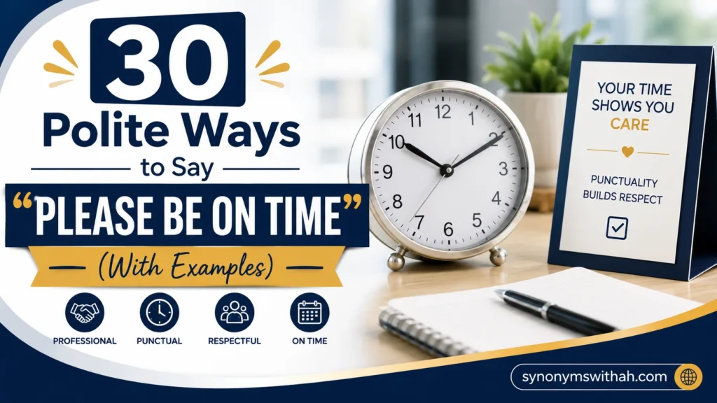 Polite Ways to Say “Please Be on Time”