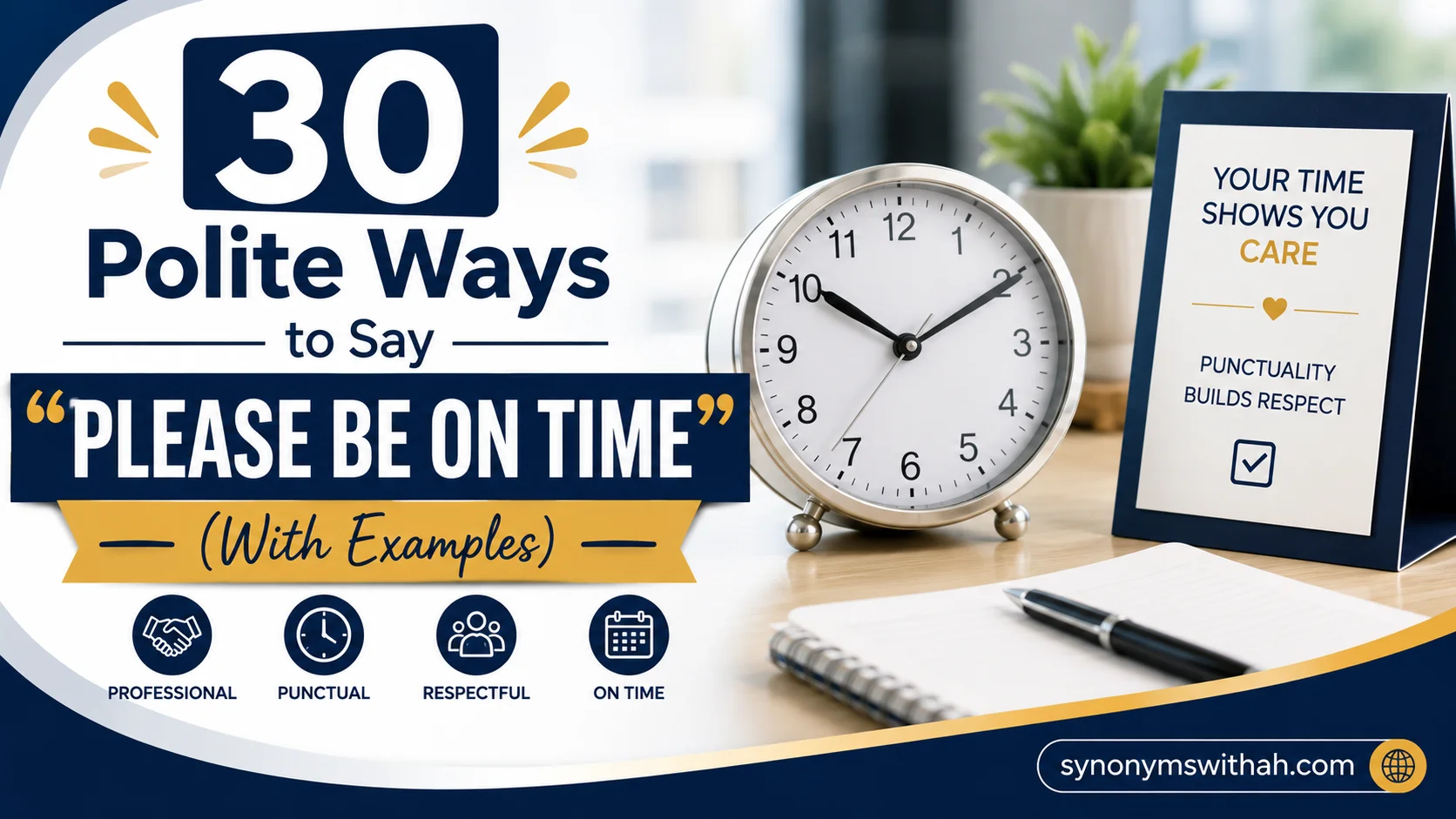 Polite Ways to Say “Please Be on Time”