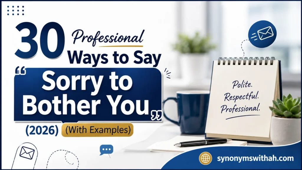 Professional Ways to Say "Sorry to Bother You"