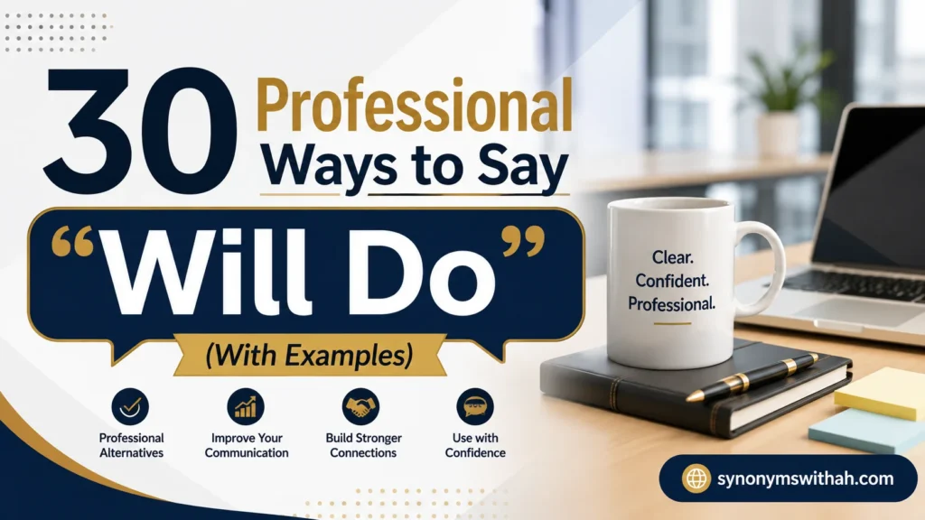 Professional Ways to Say "Will Do"
